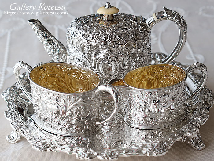 antique silver tea set AeB[NVo[@eB[Zbg