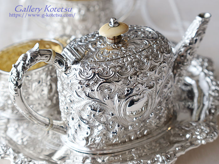 antique silver tea set AeB[NVo[@eB[Zbg