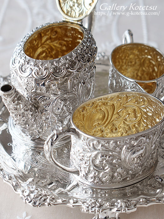antique silver tea set AeB[NVo[@eB[Zbg