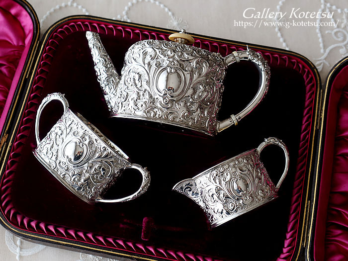 antique silver tea set AeB[NVo[@eB[Zbg