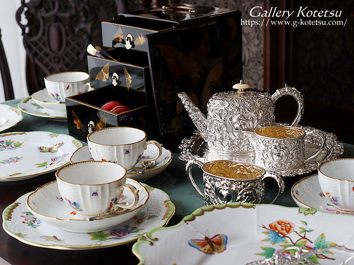 antique silver tea set AeB[NVo[@eB[Zbg