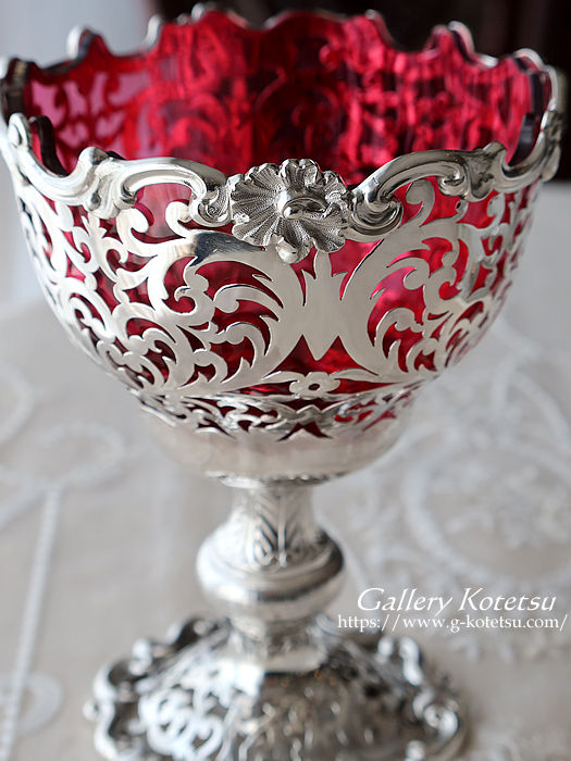 antique silver compote AeB[NVo[@R|[g