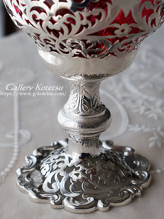 antique silver compote AeB[NVo[@R|[g