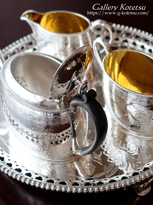 antique silver tea set AeB[NVo[@eB[Zbg