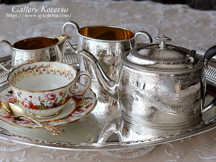antique silver tea set AeB[NVo[@eB[Zbg
