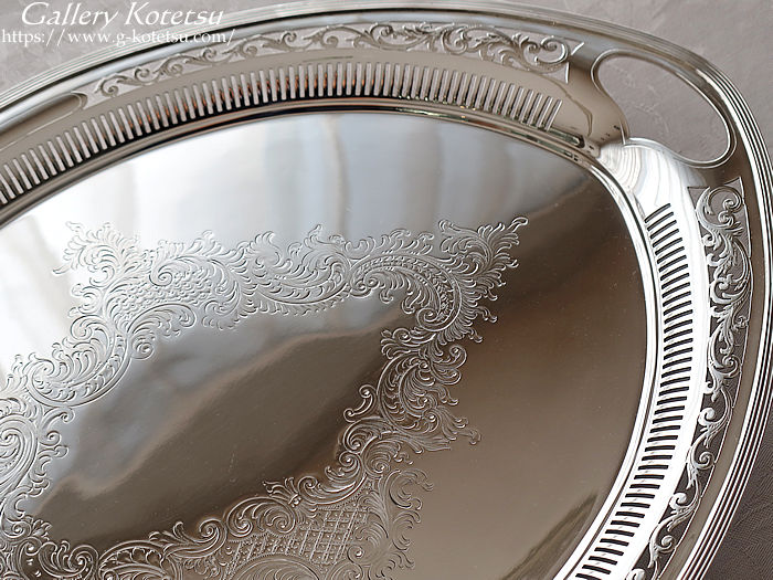 antique silver tea tray アンティークシルバー　トレー