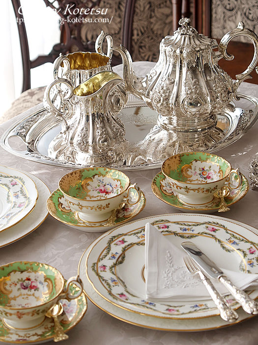 antique silver tea tray アンティークシルバー　トレー