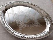 Vo[T@ antique silver salver