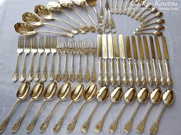 antique silver dessert cutlery