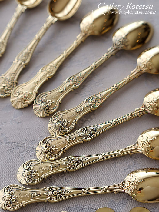 antique silver dessert cutlery