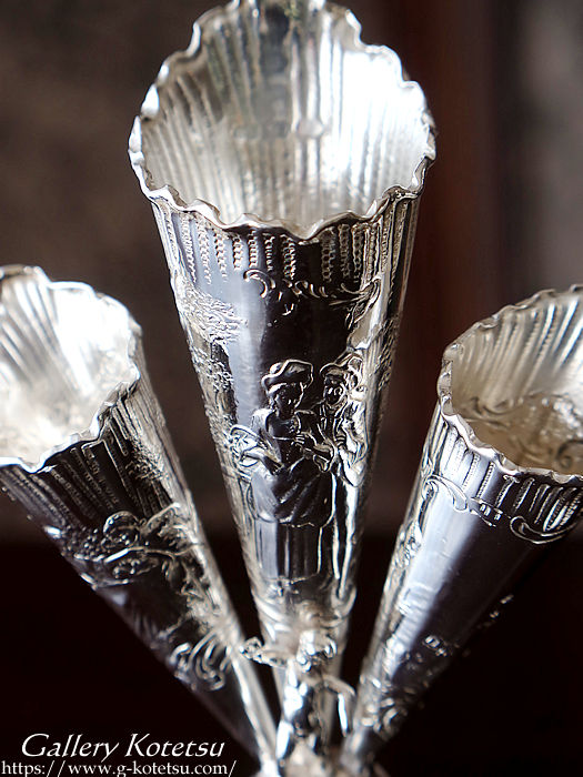 antique silver flower vase AeB[NVo[