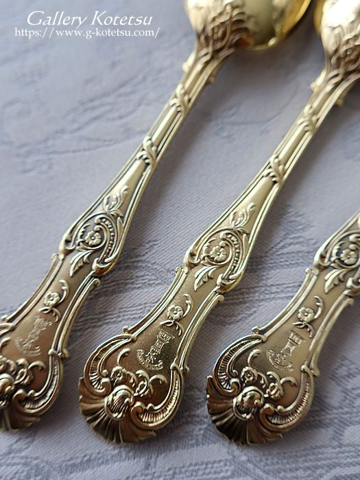 antique silver dessert cutlery