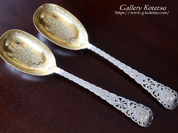 antique silver spoon AeB[NVo[@Xv[