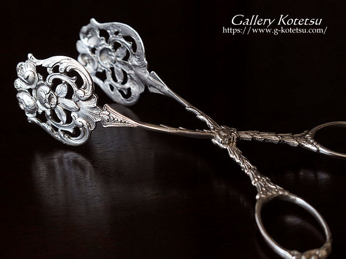 antique silver cake tong AeB[NVo[@P[LgO