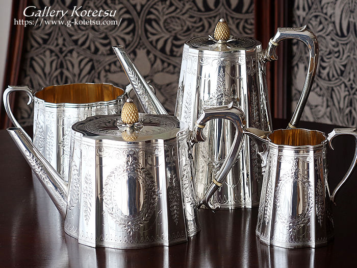 antique silver tea set AeB[NVo[@eB[Zbg