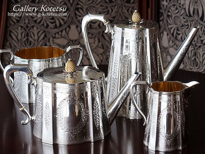 antique silver tea set AeB[NVo[@eB[Zbg