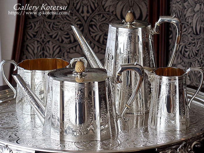 antique silver tea set AeB[NVo[@eB[Zbg