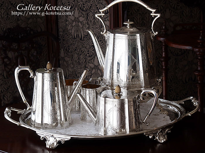 antique silver tea set AeB[NVo[@eB[Zbg