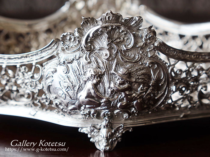 antique silver basket AeB[NVo[@oXPbg
