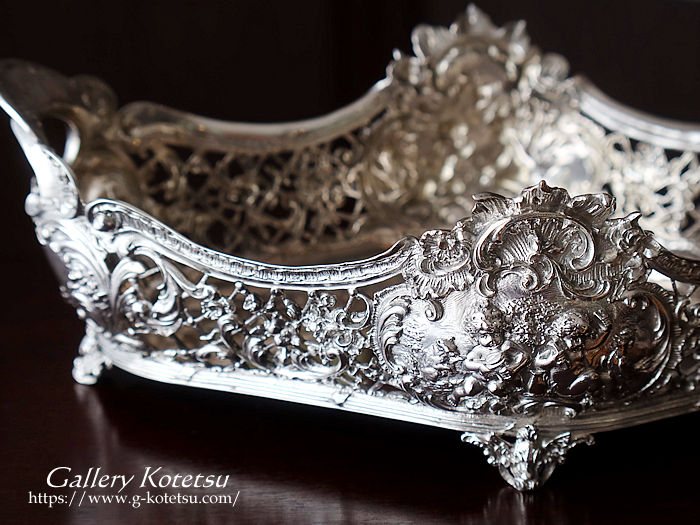 antique silver basket AeB[NVo[@oXPbg