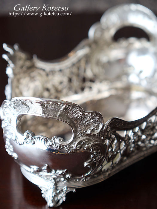 antique silver basket AeB[NVo[@oXPbg