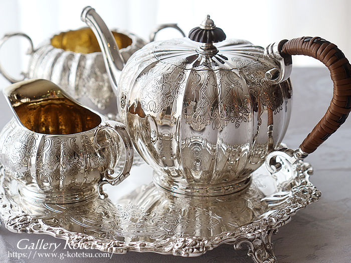 antique silver tea set AeB[NVo[@eB[Zbg
