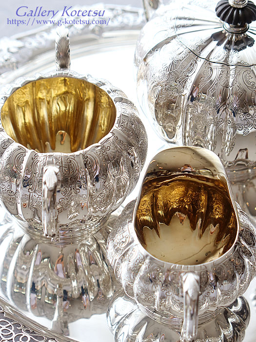 antique silver tea set AeB[NVo[@eB[Zbg