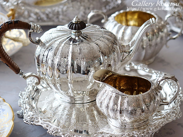 antique silver tea set AeB[NVo[@eB[Zbg