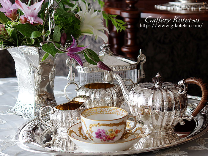 antique silver tea set AeB[NVo[@eB[Zbg