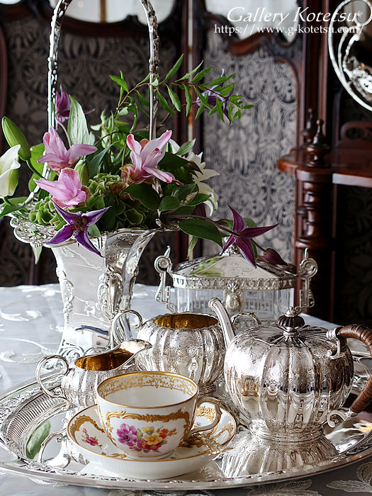 antique silver tea set AeB[NVo[@eB[Zbg