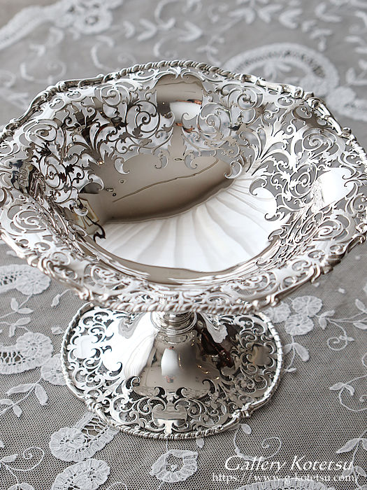 antique silver basket AeB[NVo[@oXPbg