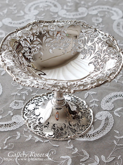 antique silver basket AeB[NVo[@oXPbg