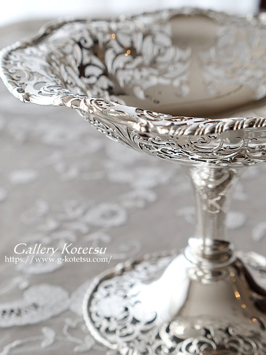 antique silver basket AeB[NVo[@oXPbg