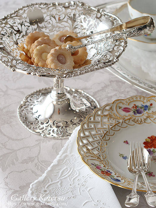 antique silver basket AeB[NVo[@oXPbg