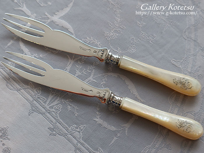 antique silver melon fork　アンティークシルバー　フォーク
