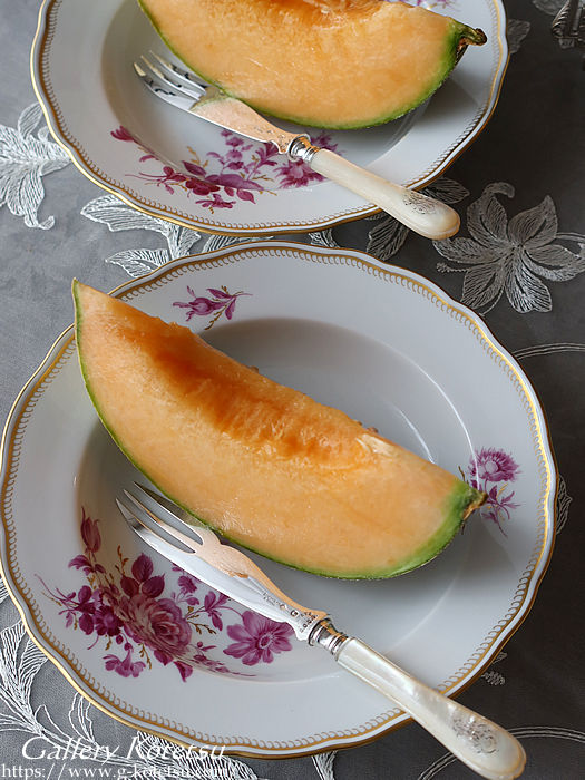 antique silver melon fork@AeB[NVo[@tH[N