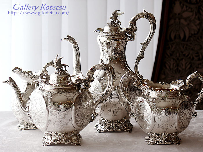 antique silver tea set AeB[NVo[@eB[Zbg