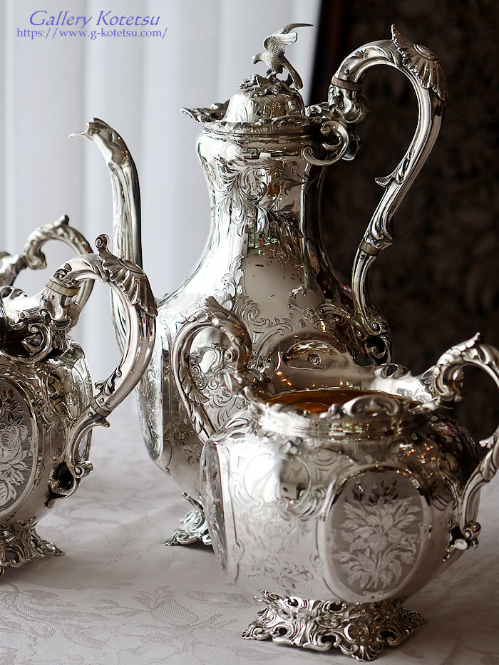 antique silver tea set AeB[NVo[@eB[Zbg