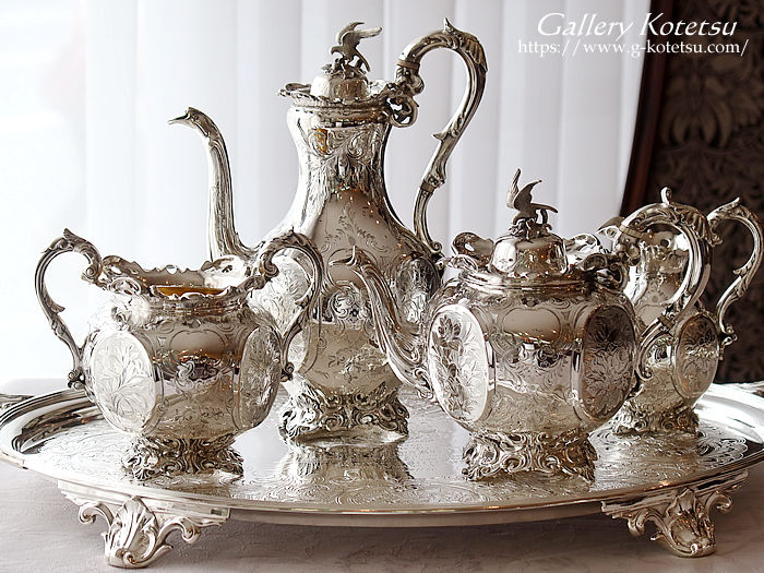 antique silver tea set AeB[NVo[@eB[Zbg