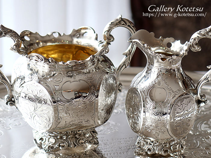 antique silver tea set AeB[NVo[@eB[Zbg