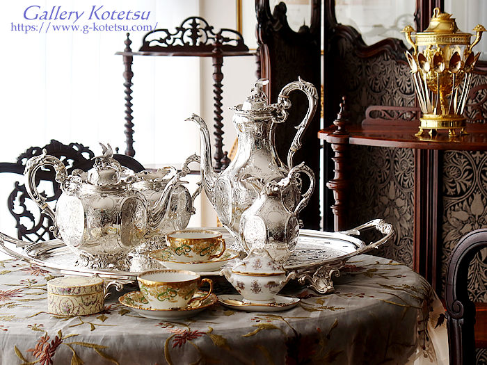 antique silver tea set AeB[NVo[@eB[Zbg