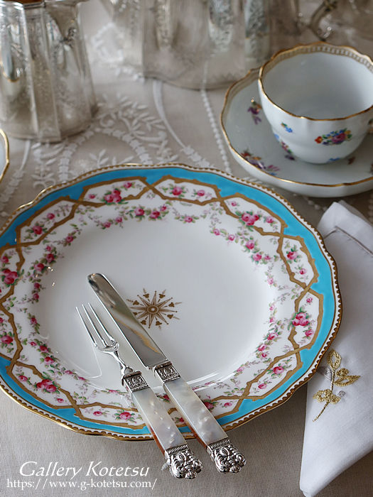 antique silver dessert cutlery