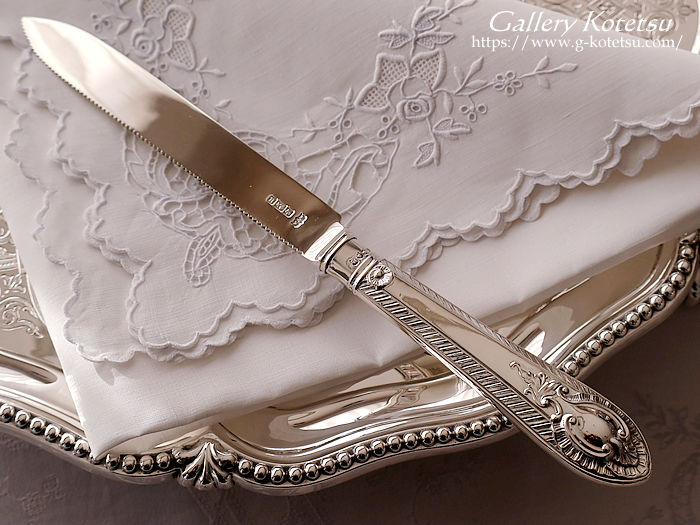 AeB[NVo[@P[LiCt antique silver cake knife