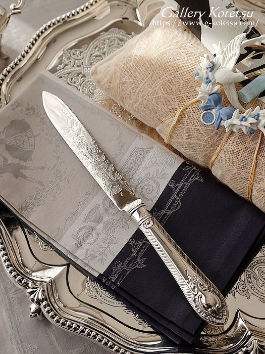 AeB[NVo[@P[LiCt antique silver cake knife