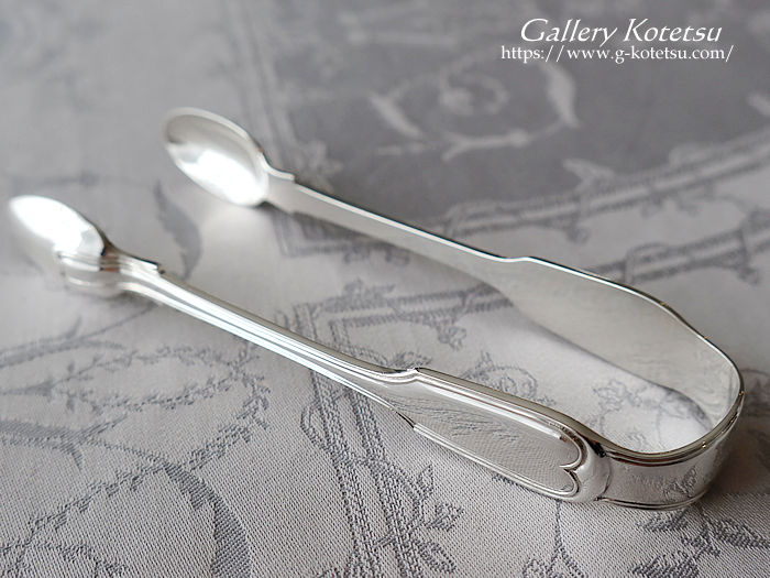 AeB[NVo[@VK[gO antique silver sugar tong