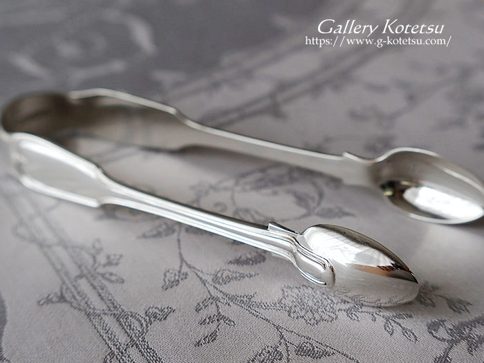 AeB[NVo[@VK[gO antique silver sugar tong