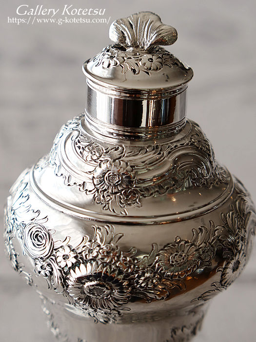 アンティークシルバー　ティーキャディ antique silver teacaddy