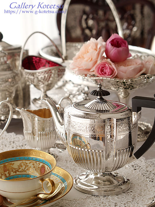 antique silver tea set AeB[NVo[@eB[Zbg