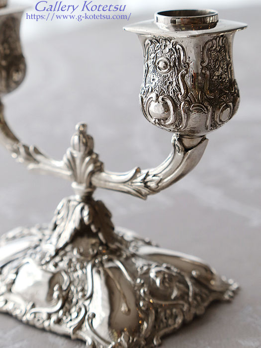 AeB[NVo[@Lfu antique silver candelabra