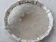 Vo[T@ antique silver salver